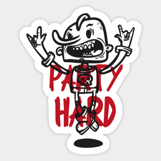 party hard Sticker